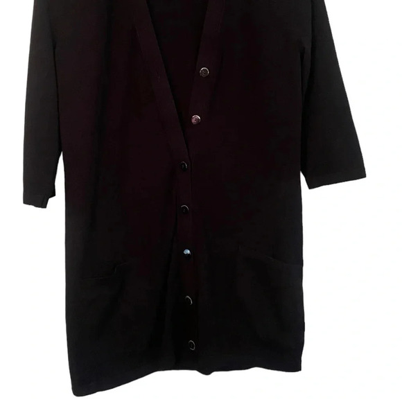 Wolford Black Cardigan Sweater - Picture 4 of 8